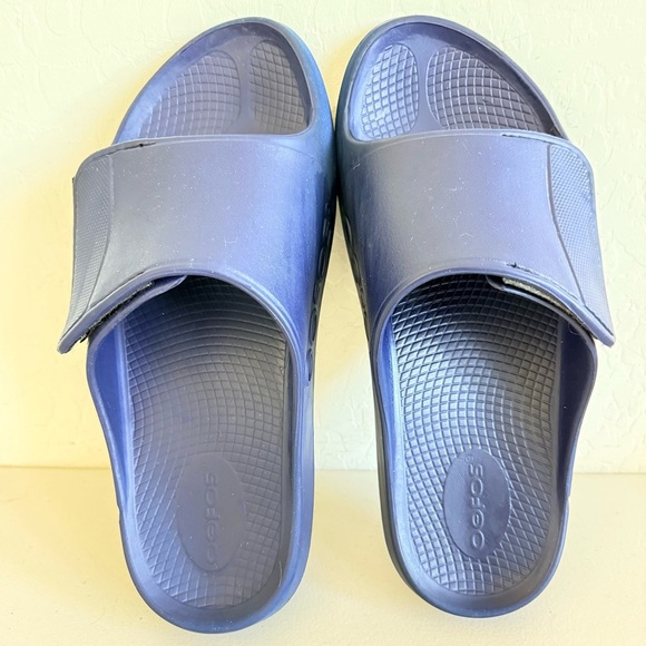 OOFOS OOahh Navy Blue Sport Flex Slide M12 main image 5